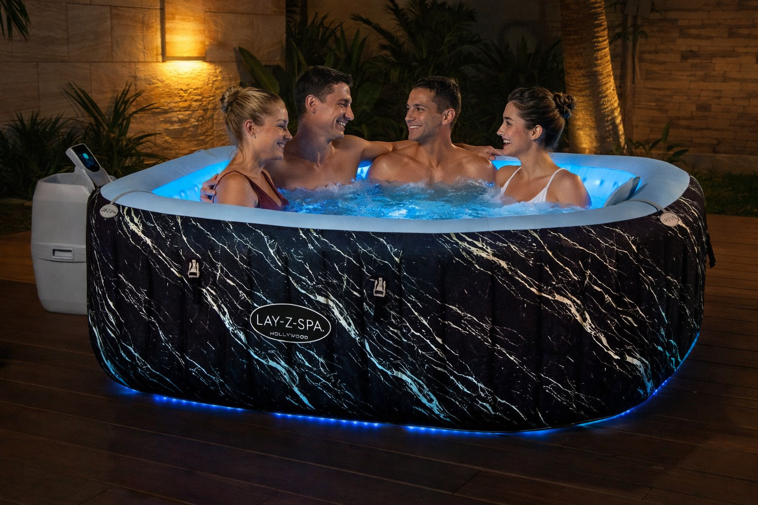 Spa gonflable Hollywood Luxe AirJet 4-6 Places – Récupération Sportive & Famille