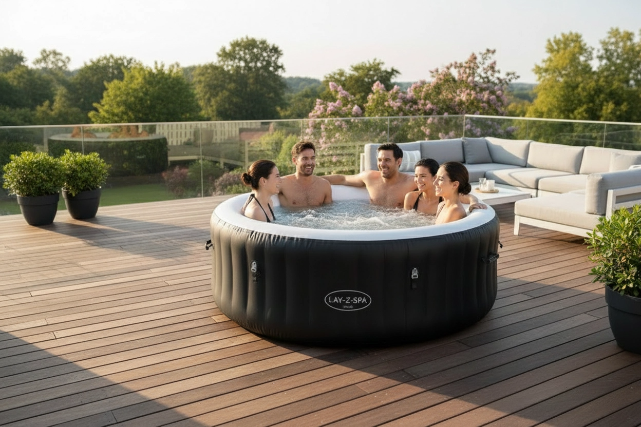 Spa Gonflable Bestway 60001 Lay-Z-Spa – 1.80m x 66cm – 2-4 Personnes