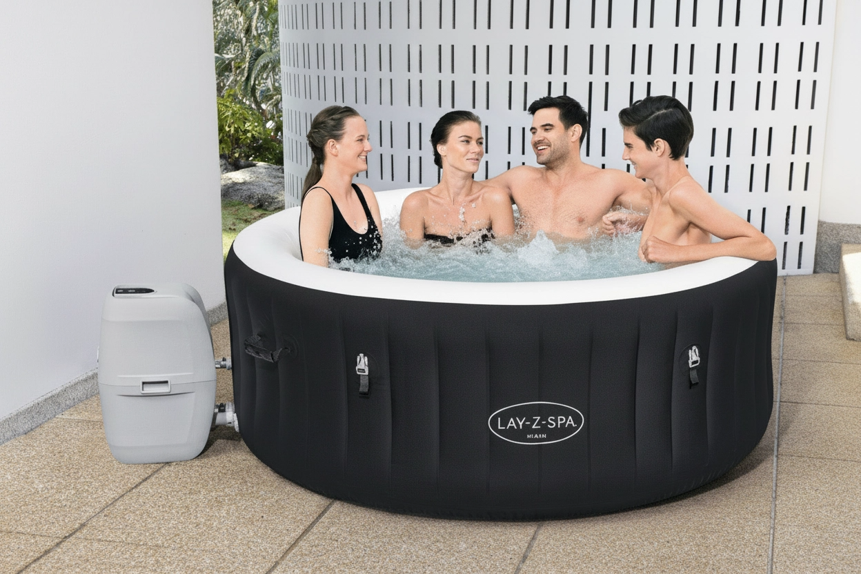 Spa Gonflable Bestway 60001 Lay-Z-Spa – 1.80m x 66cm – 2-4 Personnes