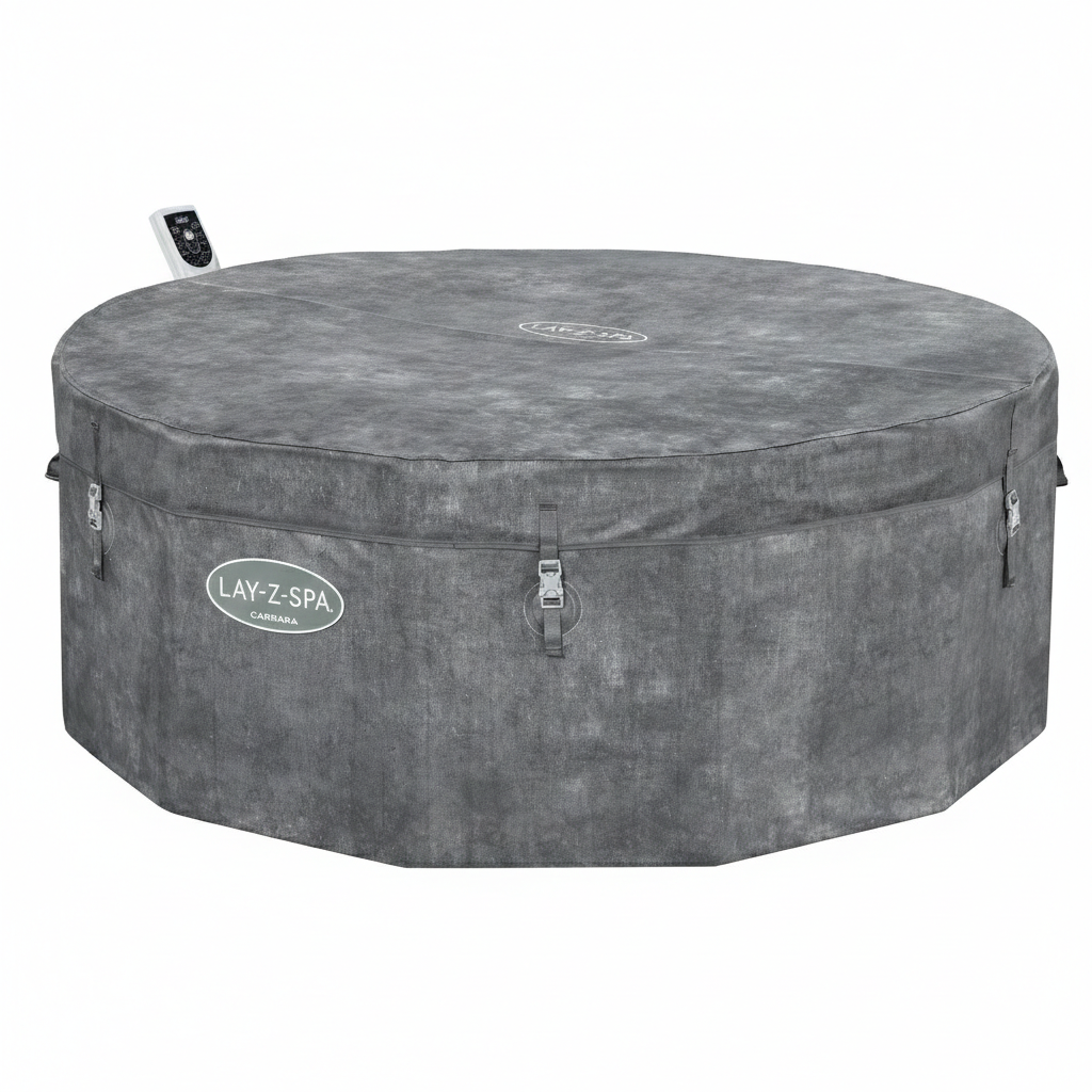 Spa Gonflable Bestway 6001V – 4-6 Places – 1.70m x 65cm – Gris Anthracite Moderne