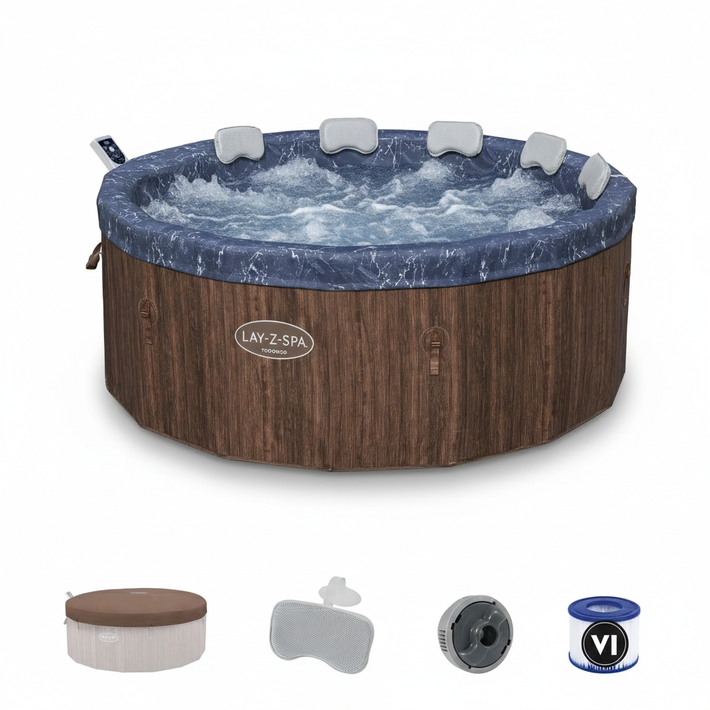 Spa Gonflable Bestway 6001W Toronto – 4-6 Places – 1.90m x 70cm