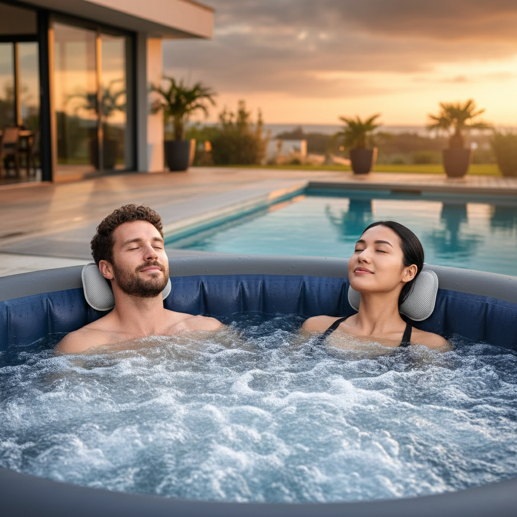 Spa Gonflable Bestway Santorini Smart HydroJet Pro 6001T – 5-7 Places – WiFi & App