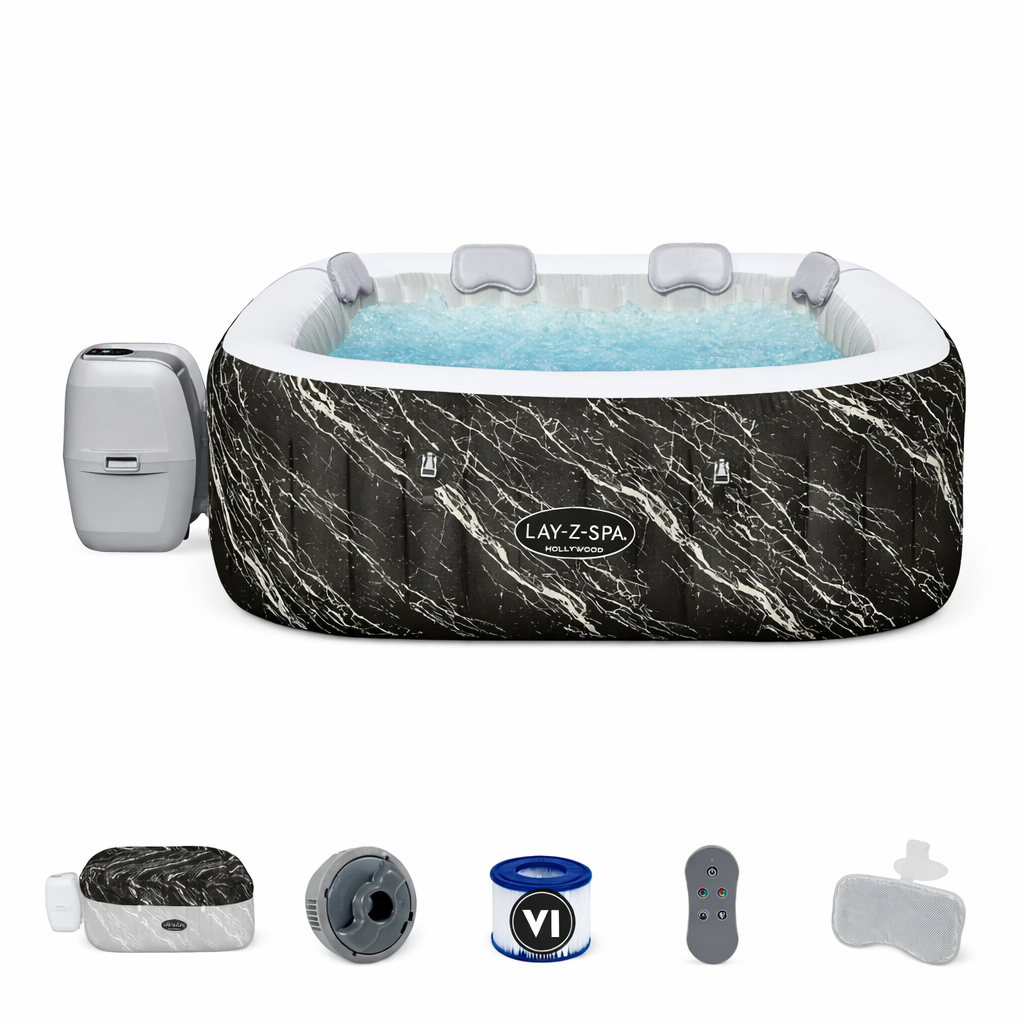 Spa gonflable Hollywood Luxe AirJet 4-6 Places – Récupération Sportive & Famille